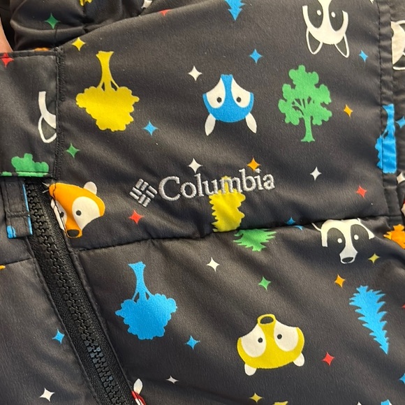 Columbia Kids' Black Snowsuit with Colorful Print Size 24 Months - Picture 3 of 4